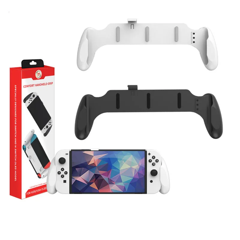 

2-In-1 Pluggable Base Grip Non-Slip Handle Accessories for Switch/ns Oled Wearable Shock-Absorbing Bracket Grip for Switch