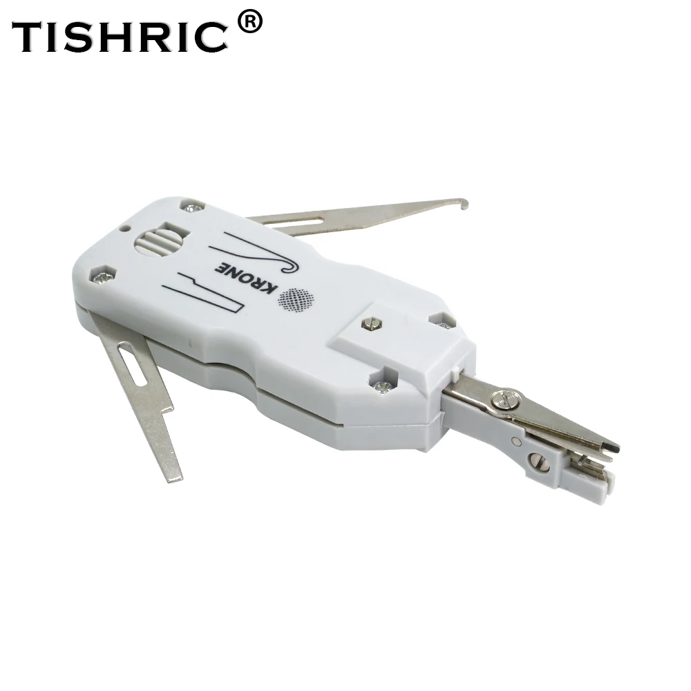 TISHRIC Krone Short Punch Down Tool crimping pliers Networking crimping Tool for Telephone rj45 Module Network Patch Panel
