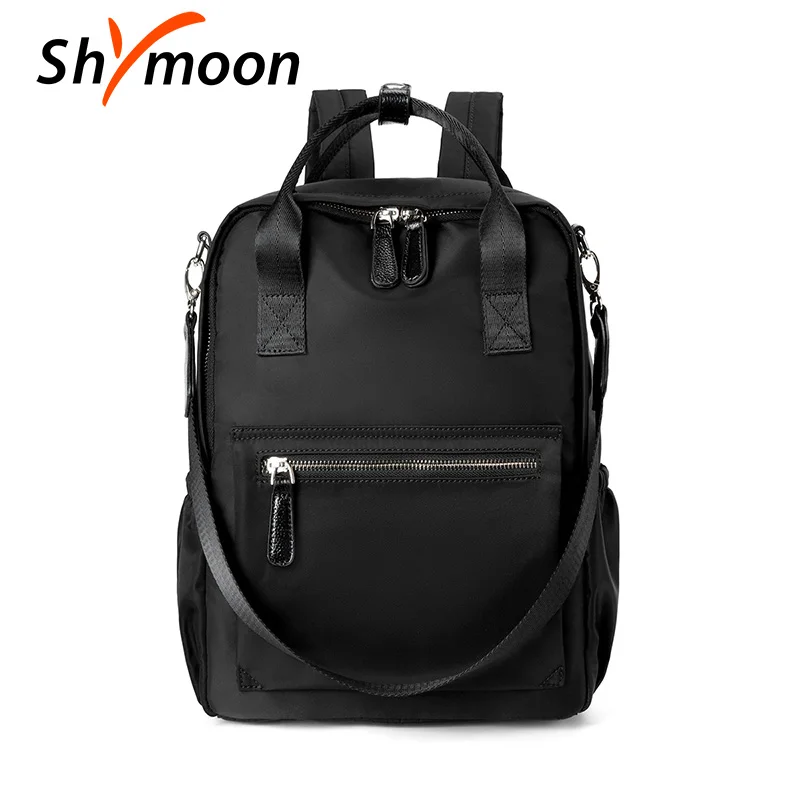 

SHYMOON 14inch women Laptop anti-theft backpacks fashion water proof backpacks for travel mochila soft school bags for girl 1985