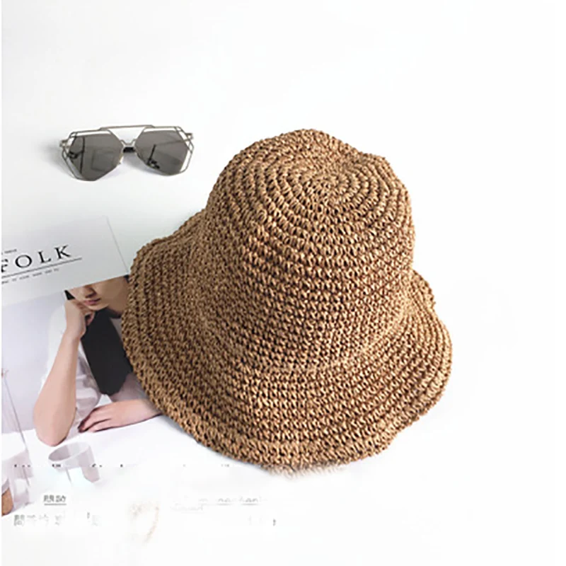 foldable straw hat