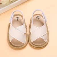 Prewalker 2023 New Summer Baby Cross Hollow Soft Soles Sandal 0-18 Month Toddler Flat Booker 4