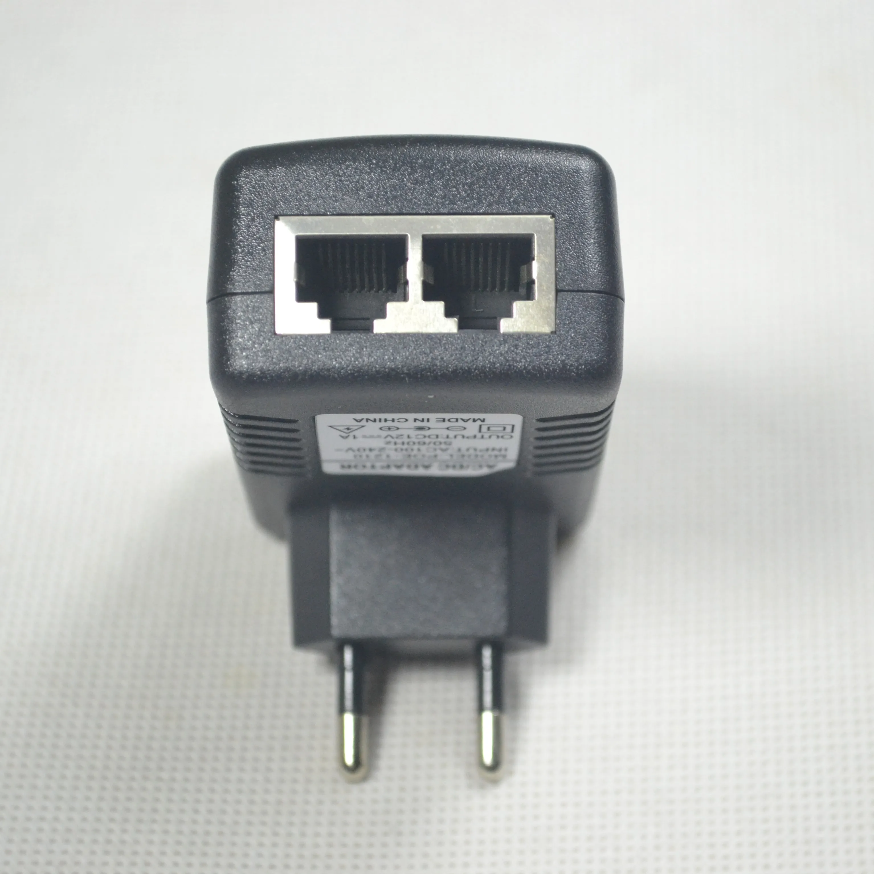 Источник питания от сети Ethernet 12V 1A питания POE адаптер-Форсунка для видеонаблюдения IP камера 802.3af вилка стандарта ЕС/США