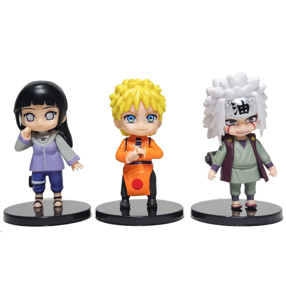 Hot 12pcs/set Anime Naruto Q Version PVC Figures