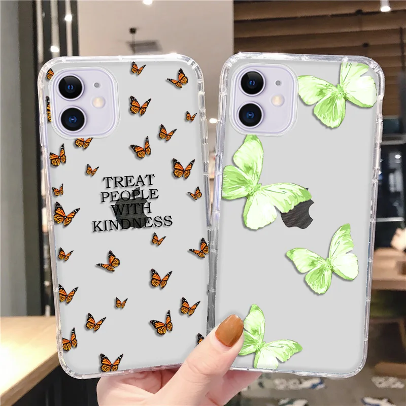 Butterfly Case for Samsung A51 Coque Samsung A32 A52 A72 A12 A31 A71 A50 A70 S20 FE S21 Ultra S30 Plus Silicone ShockProof Cover