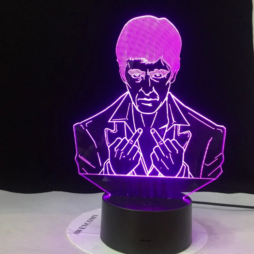 Средний палец босс в форме 3D ночной светодиодный USB свет настроения многоцветный настольная лампа лучшие подарки прикроватный светодиодный RGB подарок дропшиппинг