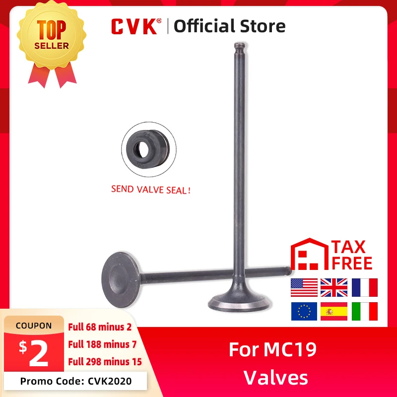 

CVK 8 Pairs Intake Exhaust Valves with Oil Seal For HONDA CBR250 MC19 MC22 JADE Hornet CB250 250 NC19 NC22 Accessories