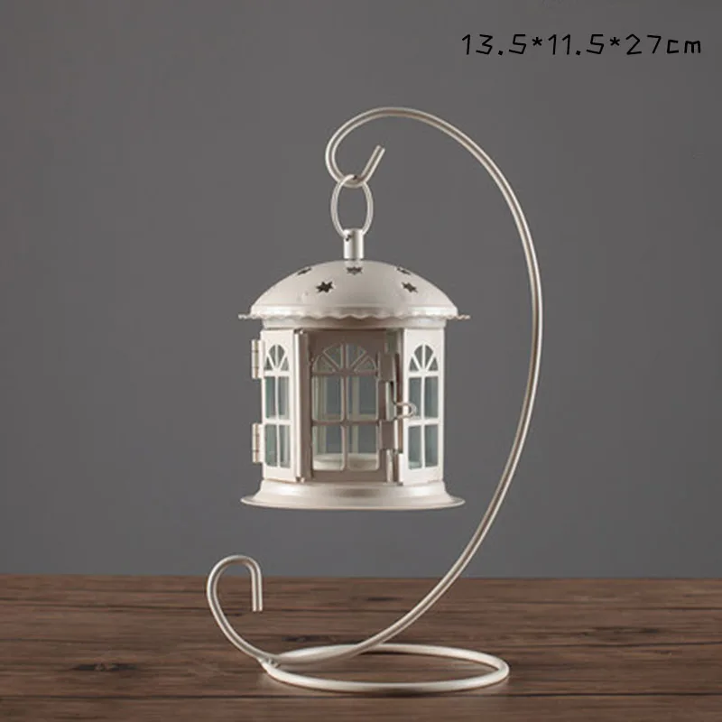 Faroles Para Velas De Decoracion Arredo Каса нордический Декор Подсвечники птичья клетка марокканские фонари Farolillos Portavelas CBY039 - Цвет: White