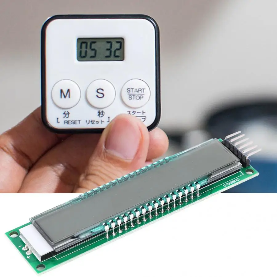 DM8BA10 10-битная 16 сегментный ЖК-дисплей светодиодный дисплей модуль DC 5V TM1622 чип-освещение источник