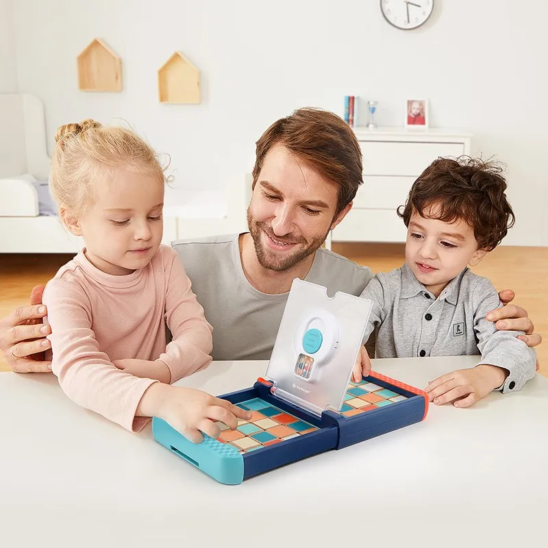 

Montessori Children's Toys DIY Huarong Road 3 in 1 Games For Children Color Number Mind Training Educational Toy Gifts For Kids