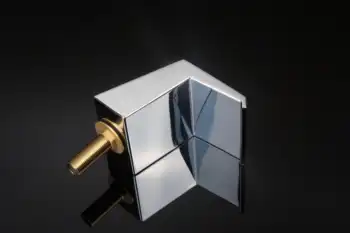 

Square Silver Chromed Massage Tub Waterfall Deck Mounted Jacuzzi Water Outlet Shower Room Face Mirror