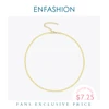 ENFASHION Smooth Chain Choker Necklace Women Gold Color Stainless Steel Cool Link Chain Necklaces Femme Fashion Jewelry P193045 ► Photo 1/6
