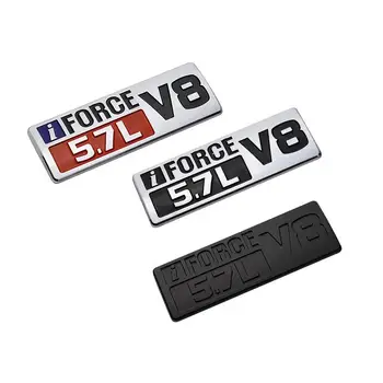 

2pcs/lot 3D I FORCE 5.7L V8 Badge Emblem Logo Waterproof Sticker For Car