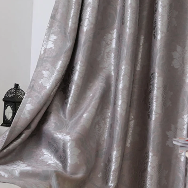 Grey Cloth Скандинавские жаккардовые шторы для гостиной с геометрическим рисунком, полузатемненные оконные шторы, современные европейские прозрачные тюли HM119#30 - Цвет: Grey Cloth