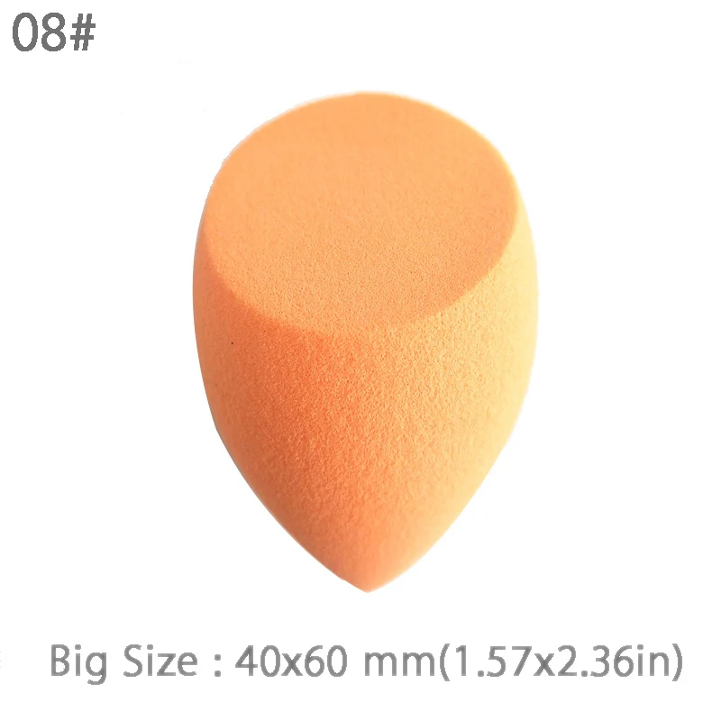 Beveled 08 Профессиональный спонж для Макияжа beauty Puff Smooth Foundation Sponge мягкая пудра Puff Make Up Blending мягкая водная губка оптом - Цвет: Beveled 08