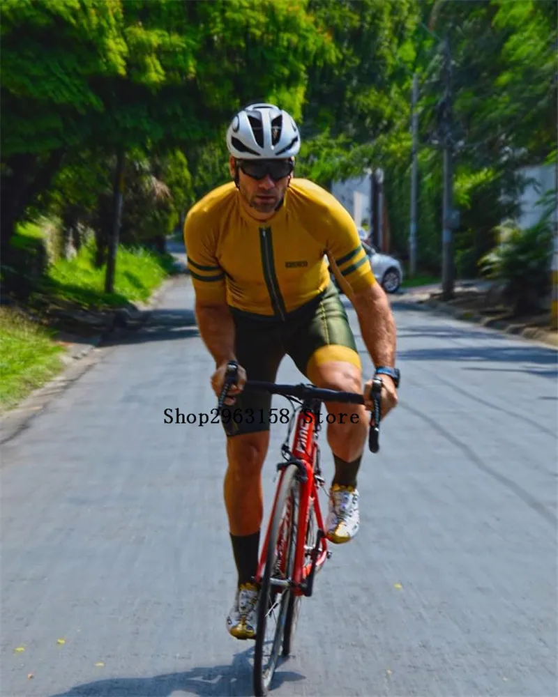 Pro Team Frenesi триатлонный костюм мужской Велоспорт Джерси наборы Skinsuit комбинезон Велосипедное трико Ropa ciclismo комплект гелевая накладка