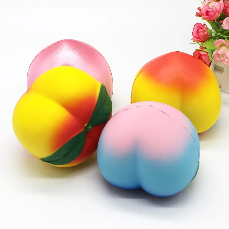 

Slow Rising Peach Squishy Toys Kawaii Soft Fruit Squeeze Squishies Cream Scented Anxiety Relief Toys Gift For Kids And Adults