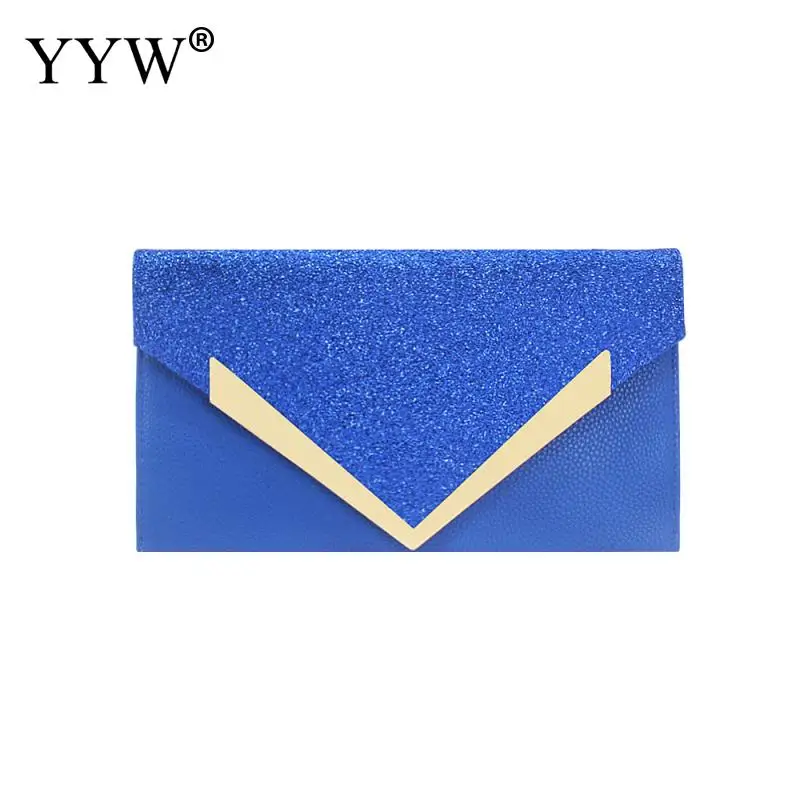 Женский вечерний клатч с клапаном Pochette Femme конверт-кошелек Pu Сумочка с цепочкой через плечо с блестками конверт сумка для выпускного, коктейльной вечеринки