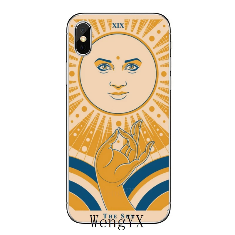 Солнце Луна карты Таро для huawei Honor 10 9 Lite 8C 8X 7C 7X 7A V10 V8 Y9 Y7 Y6 премьер-профессионал чехол - Цвет: moon-Tarot-A-11