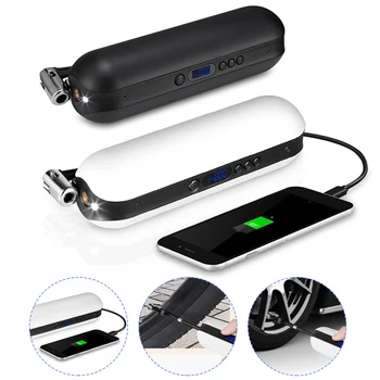 

150PSI Bike Electric Inflator Bicycle Pump Power Bank Rechargeable Cycle Air Pressure Pump MTB Road Bike Car Air Inflator