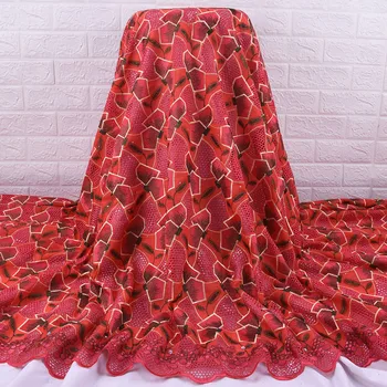 

Zhenguiru New Arrival Swiss Voile Fabric Cotton Fabric African Lace Fabric Bright Diamond Nigeria Fabric For Wedding Party A2051