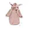 Детские одеяла для новорожденных, Вязаные чехлы с кроличьими ушками для фотосъемки, стильная пеленка с кроличьими ушками, D08C - Цвет: Pink
