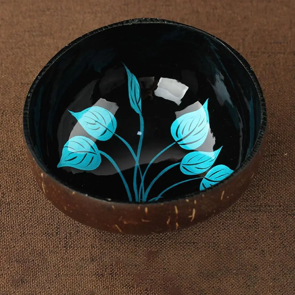 Coconut Shell Bowl Натуральный кокосовый орех миска для супа bol столовый нож для хранения чашка в виде кокоса креативный орнамент Творческий ёмкость для хранения стаканчики для мороженого@ 12В пост - Цвет: Coconut Shell Bowl