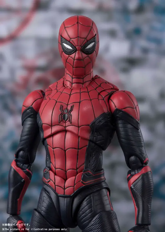 100% Оригинальный бандаи духи тамаши нацес S. H. Figuarts (SHF) фигурка-Человек-паук обновленный костюм