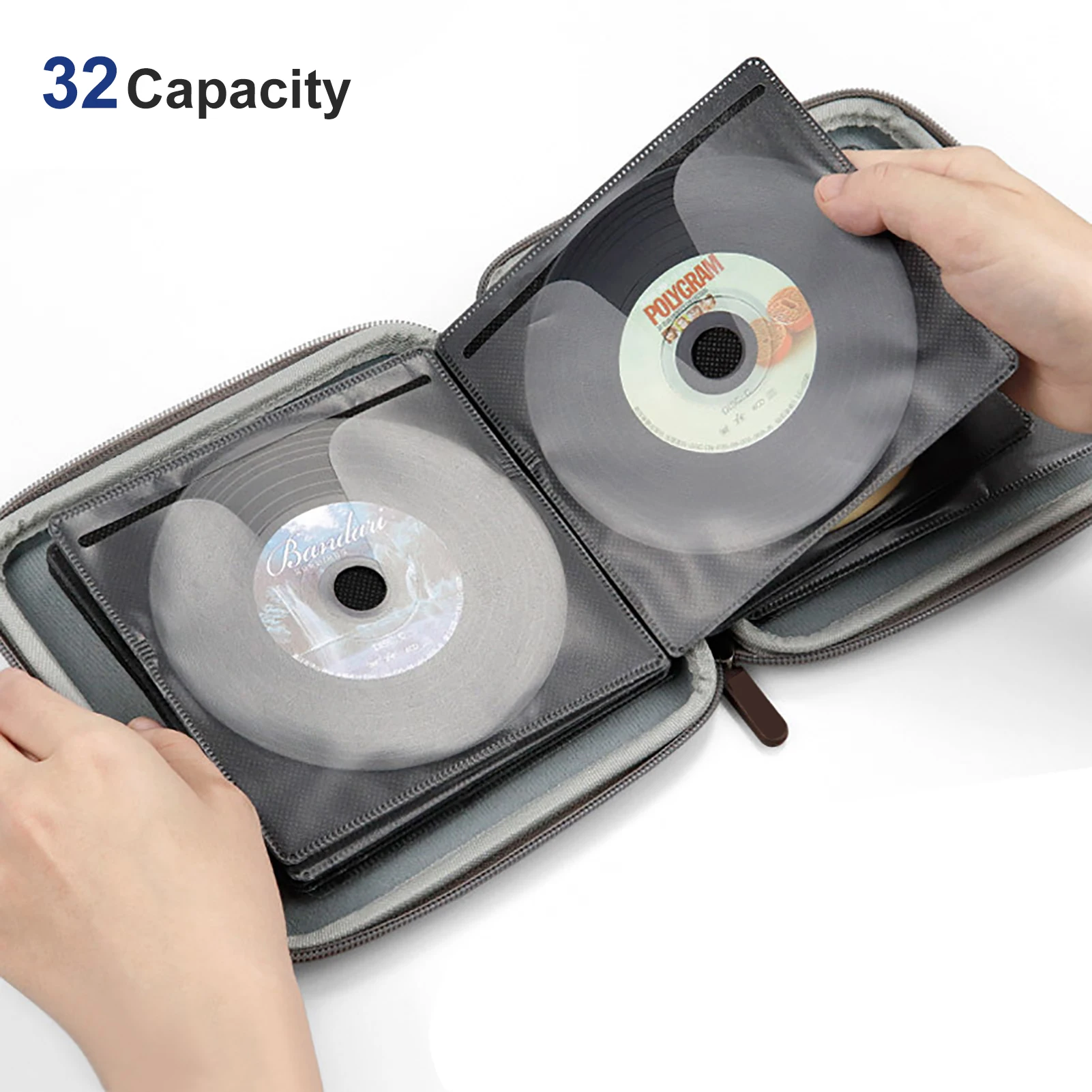 ޴ 32pcs ũ CD DVD  丮  ̽ CD DVD ̽ Ȧ ڵ CD 丮  § 