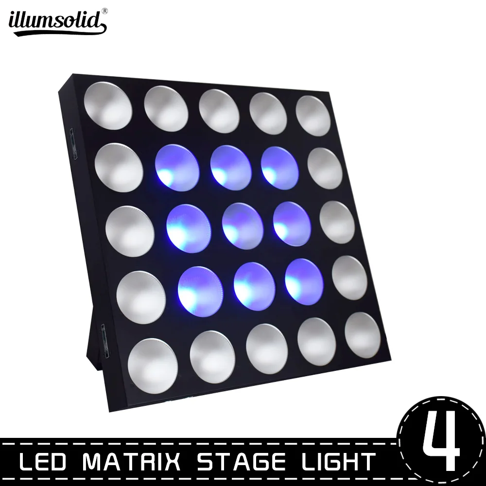 RGB COB настенный светильник бар 25 точка 4 цвета светодиодная матрица Панель Цвет Мечты светильник ing для Концерт диджея домашние вечерние сценический светильник ing 4 шт
