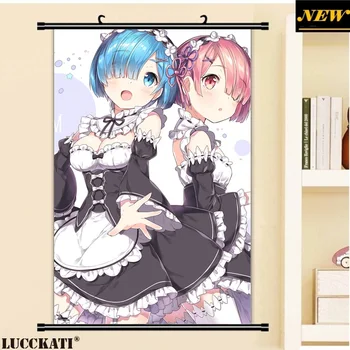 

Re Zero Re:Zero Kara Hajimeru Isekai Seikatsu Rezero Rem ram sexy loli cameltoe cartoon anime wall scroll canvas painting poster
