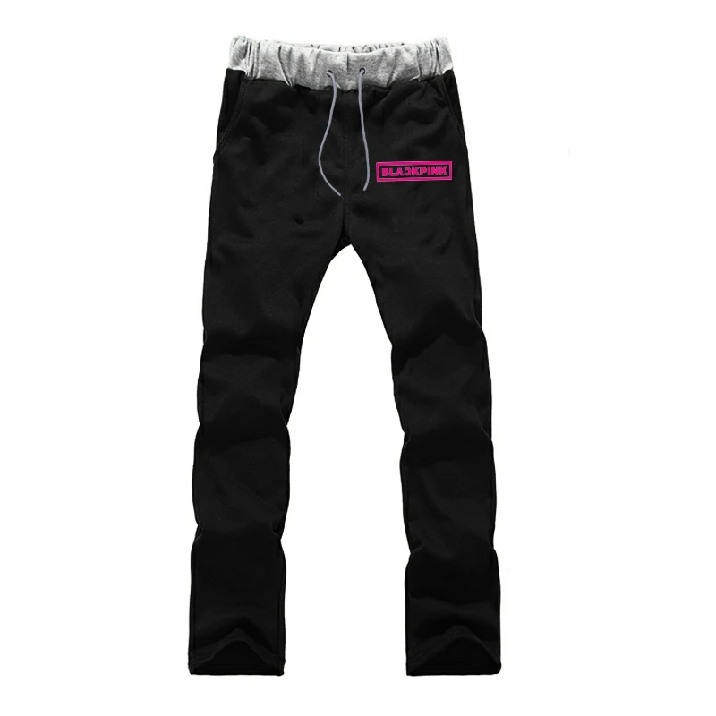 Pants 2 Осенние длинные штаны в стиле Харадзюку; черные длинные штаны с розовым принтом; модные длинные брюки; мужские свободные спортивные штаны; спортивные штаны для мальчиков - Цвет: Pants 2