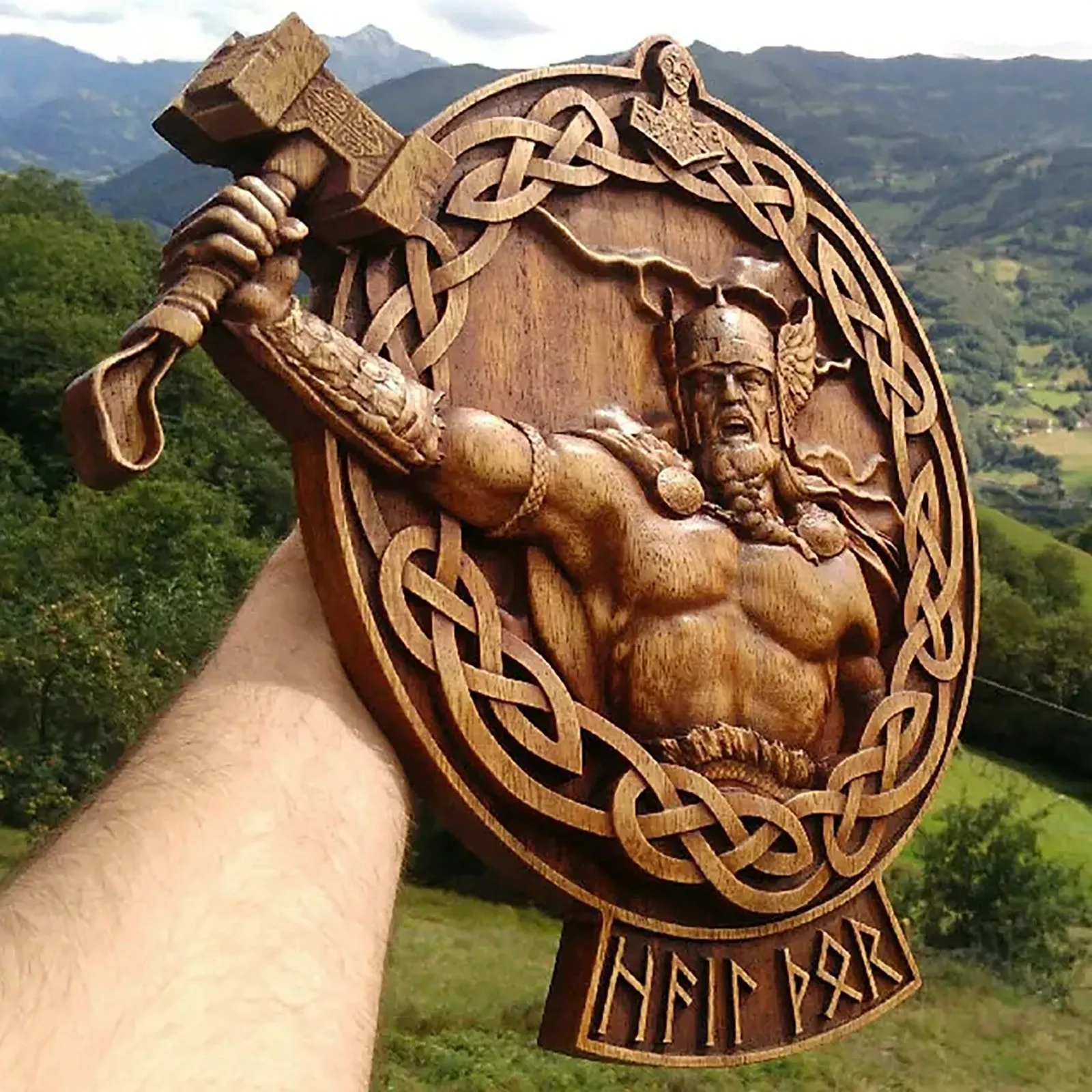 Nordic Mythological Decorative Crafts Handicrafts Decoration God Statue Sculpture Serpent Thori Zeus Crow Goddess | Дом и сад