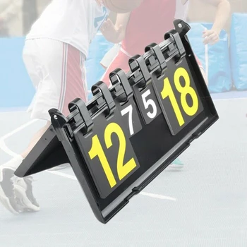 

Game Sport Scoreboard 4 Digit Football Basketball Scoreboard Soccer Volleyball Outdoor Foldable Designed