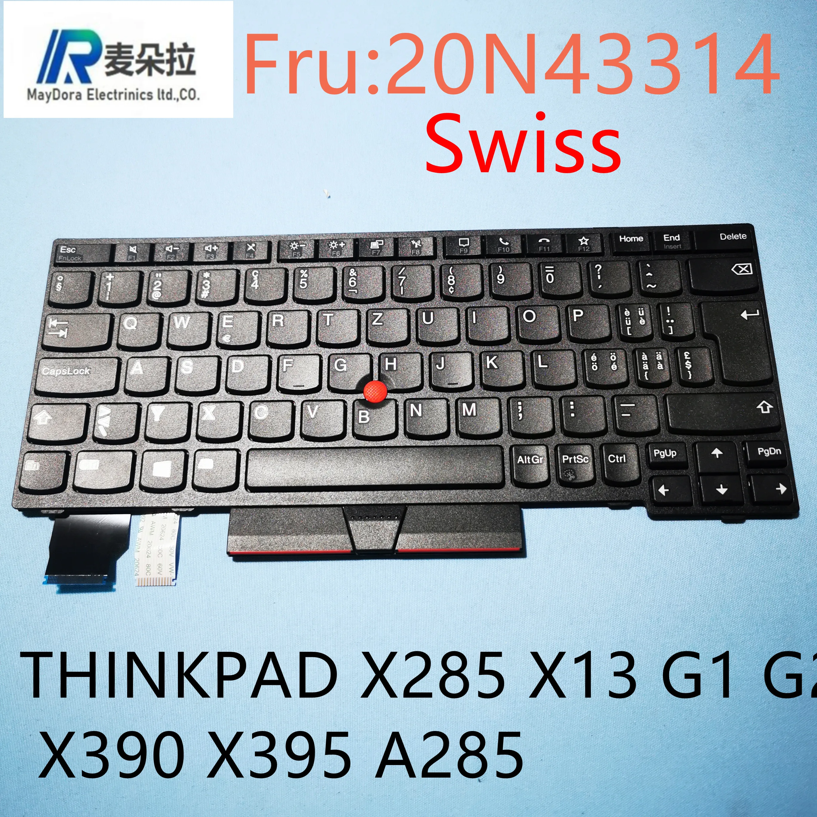 Швейцарская Клавиатура для ноутбука LENOVO THINKPAD X13 G1 G2 X285 X280 X390 X395 A285 20N43314 |