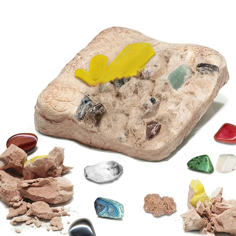 Toys & Hobbies Craft Toys Crystal Gemstone Mining Digging Kit DIY