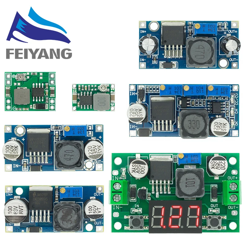 Alta Qualidade 3A Ajustável DC-DC LM2596 LM2596S 4V-35V Saída 1.23V de entrada-30V dc-dc Step-down módulo Regulador da fonte de Alimentação