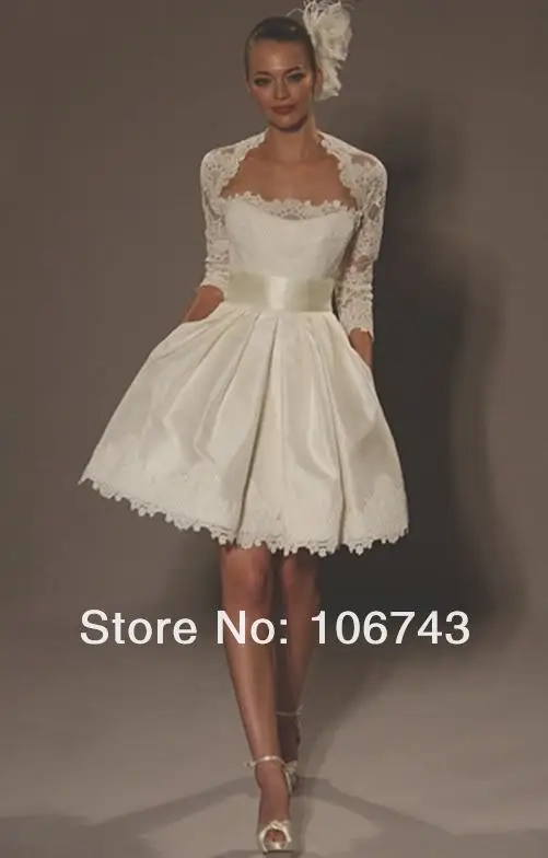 vestido de noiva, свободное болеро, короткое, для невесты, для выпускного вечера, свадебное платье, длина до середины икры, платья для матери невесты с жакетом