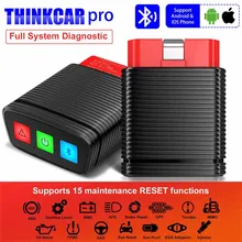 Thinkcar pro obd2 scanner diagnóstico do sistema completo 15 função de serviço de restauração bluetooth mesma função como thinkdiag mini