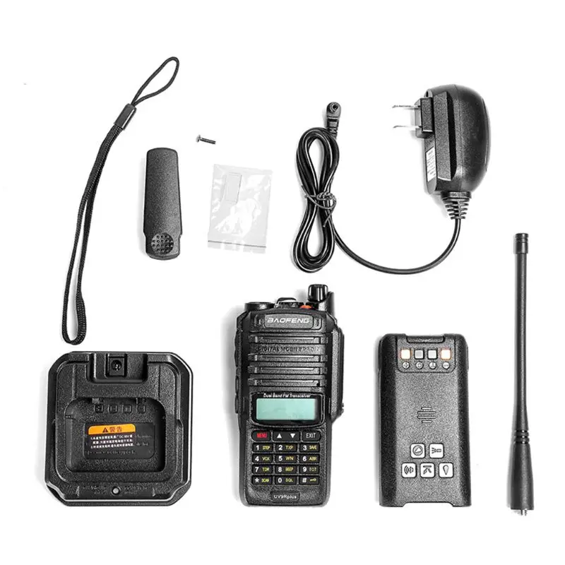 AU/UK/US Высокая мощность обновления Baofeng UV-9R плюс Водонепроницаемый walkie talkie 10 Вт для двухсторонней радиосвязи дальнего радиуса действия 10 км 4500 мАч uv 9r plus