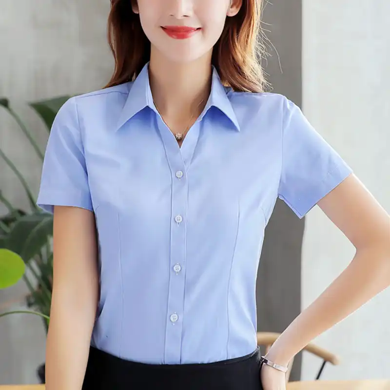 plus size white cotton shirt