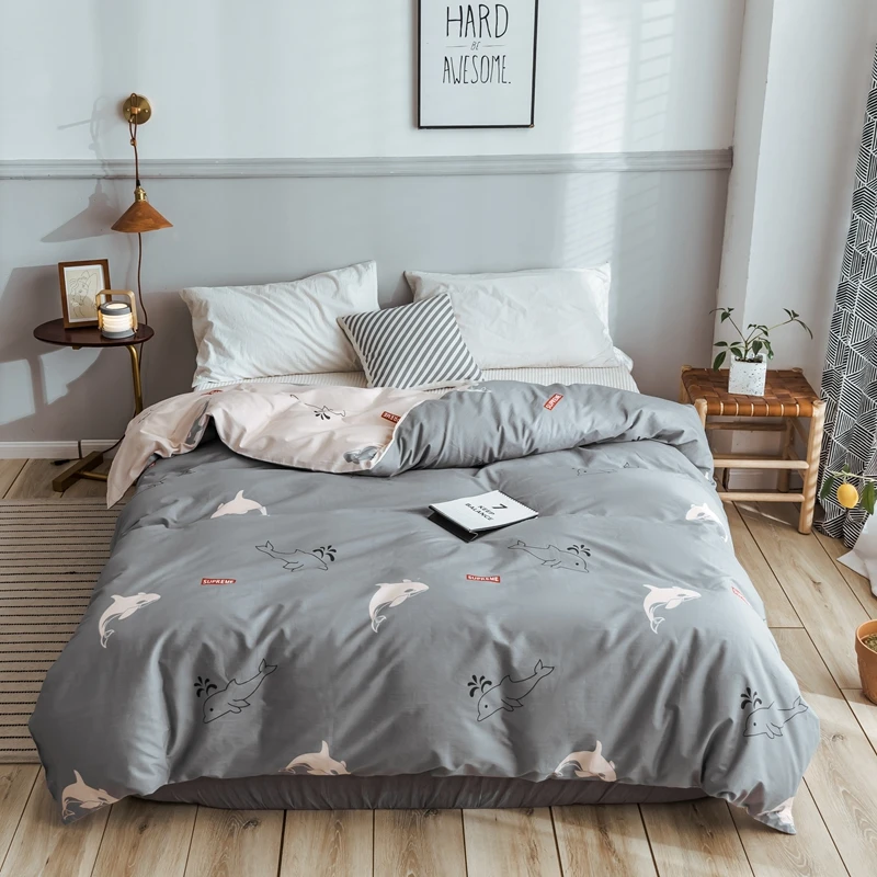 style7 Роскошный хлопковый пододеяльник, одинарный, двойной, queen King size, теплый, мягкий, для дома, спальни, пододеяльник - Цвет: style7