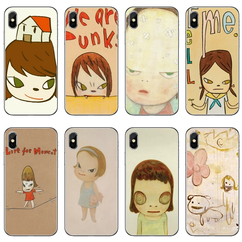 art cartoon Yoshitomo Nara Accessories Phone Case For iPhone 11 Pro XS Max XR X 8 7 6 6S Plus 5 5S SE 4S 4 iPod Touch 5 6 case for iphone 8