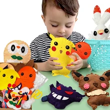 Kit de feutre pour bricolage, 6 pièces, Kits de couture pour enfants, apprendre à coudre, fournitures artisanales, en peluche, projets artistiques éducatifs 