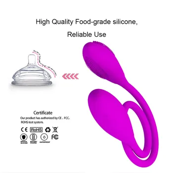 Sex Toys Double Dildo Anal Vibrator Men Women Clitoris Stimulator Tongue Butt Plug Vibrating Eggs Adult Rechargeable Masturbator 3