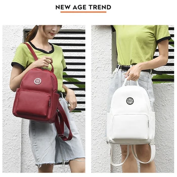 

Large-capacity Lightweight Waterproof Travel Bag Backpack Soft PU Leather Ladies Shoulder Bag Versatile Student Bags