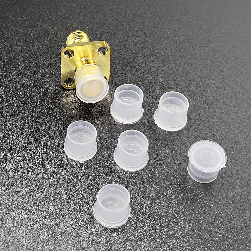 SMA Schutzhülle Für SMA Stecker Transparent Farbe Kunststoff SMA Ende Abdeckung 100 stücke – Detail 5
