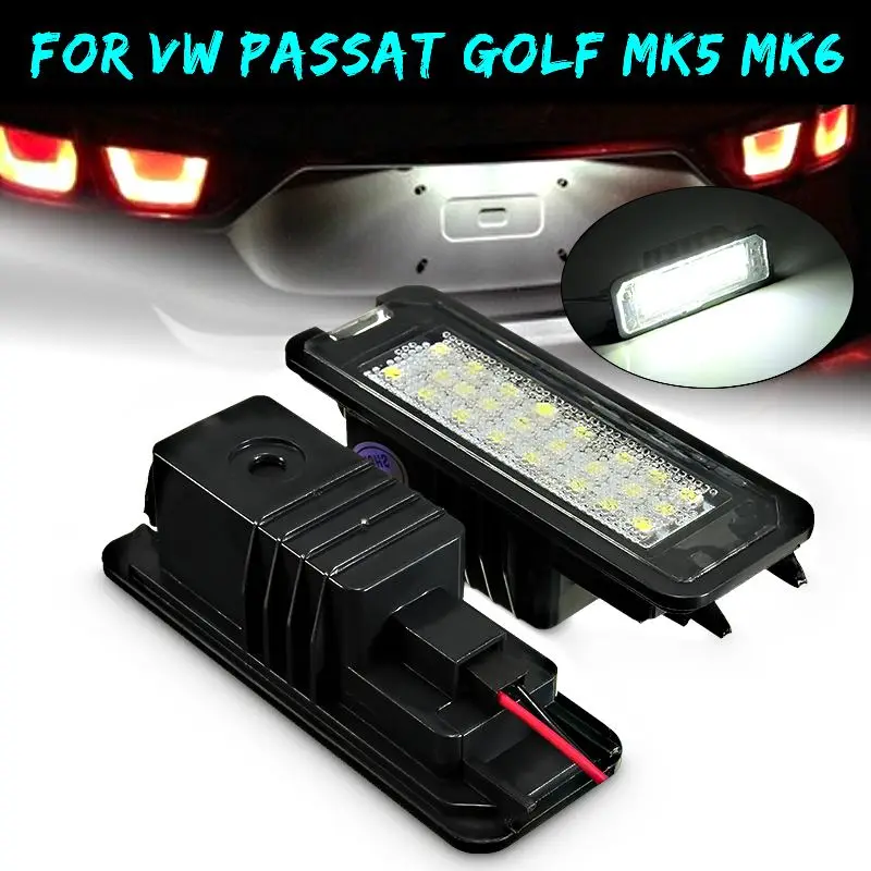 2X12 в светодиодный светильник номерного знака 1K8943021 7L6943021 для VW GOLF Polo 6R Passat для Skoda Altea Leon Porsche SEAT