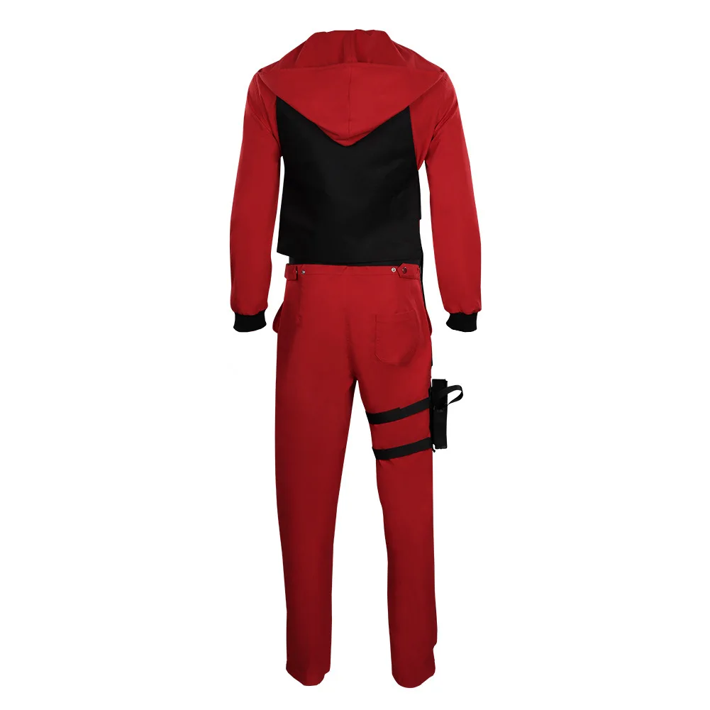 Adult Money Heist Bank Robber Red Jumpsuit with Hood & Mask Halloween  Costume, Assorted Sizes | Party City