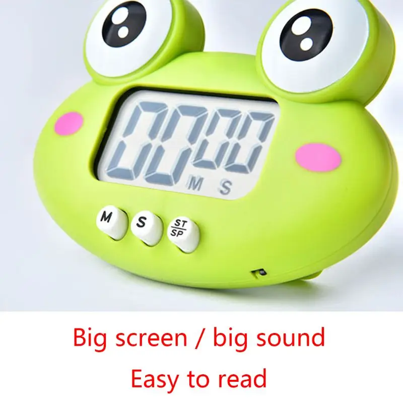 2020 Новый мультяшный лягушка LCD цифровой дисплей кухонный таймер для