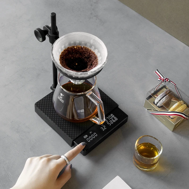 TIMEMORE черное зеркало 2 Smart pour over Coffee электронные весы с двойным датчиком